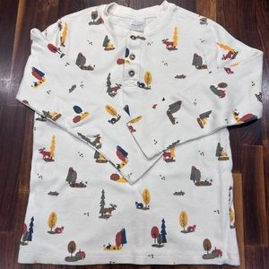 Hanna Andersson woodland thermal long sleeved shirt
